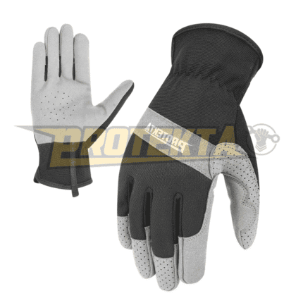 Synthetic Leather Mechanic Gloves – Knuckle Patch Open Cuff EN 388 CAT-2