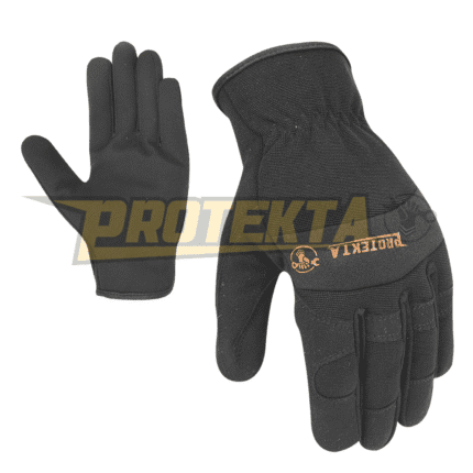 Synthetic Leather Mechanic Gloves – Neoprene Knuckle Open Cuff EN 388 CAT-2