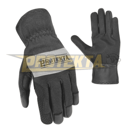 Synthetic Leather Mechanic Gloves – Nomex Back Silicone Print EN 388 CAT-2