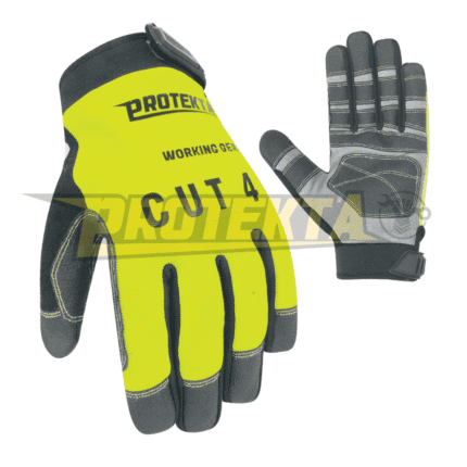 High Dexterity Mechanic Gloves – Kevlar Lining Reinforced Fingers EN 388 CAT-2