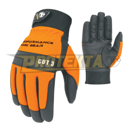 Synthetic Leather Mechanic Gloves – Kevlar Lining EN 388 CAT-2