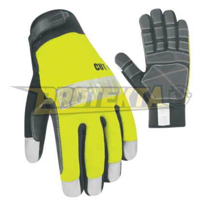 Synthetic Leather Mechanic Gloves – Kevlar Lining Reflective EN 388 CAT-2