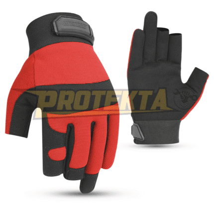 Three Finger Gloves – Synthetic Suede Neoprene Knuckle EN 388 CAT-2