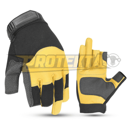 Three Finger Gloves – Synthetic Suede Neoprene Knuckle EN 388 CAT-2