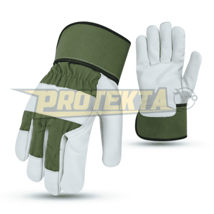 Rigger Gloves – Split Leather Knuckle Guard Safety Cuff EN 388 CAT-2