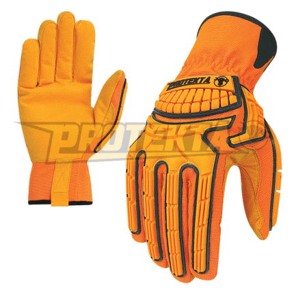 Goat Leather Impact Gloves Wholesale – Foam Padded Palm, TPR Protection, EN 388 Certified