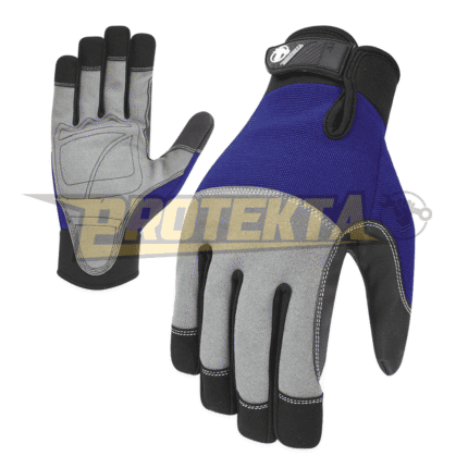 Synthetic Leather Mechanic Gloves – Shock Absorbing EN 388 CAT-2