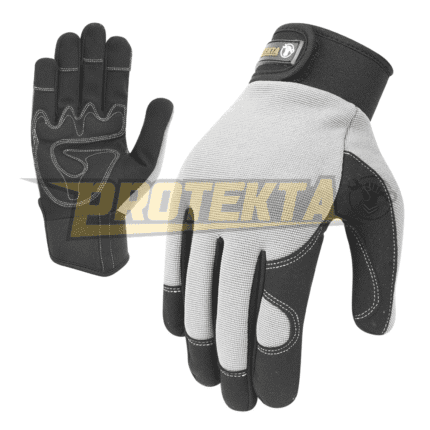 Synthetic Leather Mechanic Gloves – Hi-Vis Reflective Finger EN 388 CAT-2